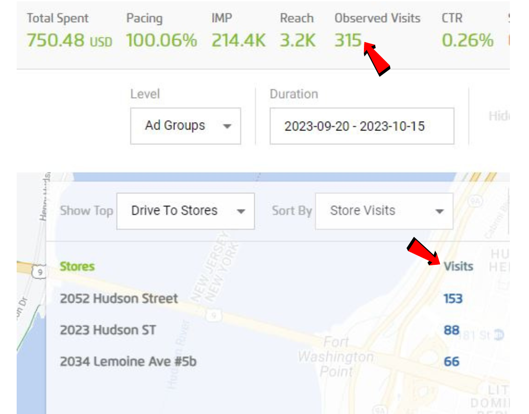 DSP drive to store dashboard