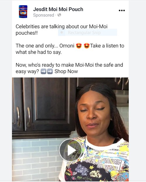 Celebrity influencer video ad.